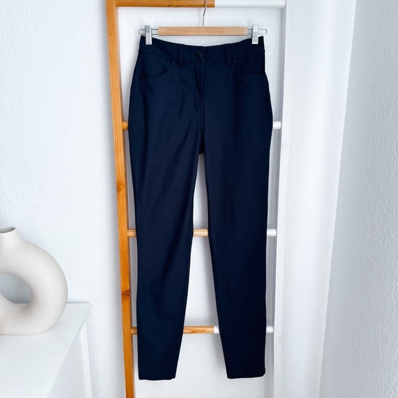 Lululemon City Sleek 5 Pocket High Rise  Pant 30" True Navy Dark Blue - Picture 4 of 16